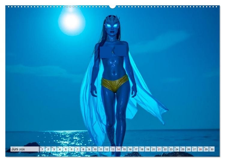 Produktbild: Superheldinnen - Enth&uuml;llte Kraft und Kurven (hochwertiger Premium Wandkalender 2026 DIN A2 quer), Kunstdruck in Hochglanz