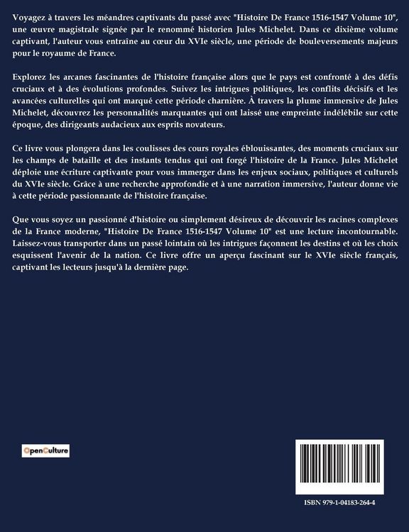 Produktbild: Histoire De France 1516-1547