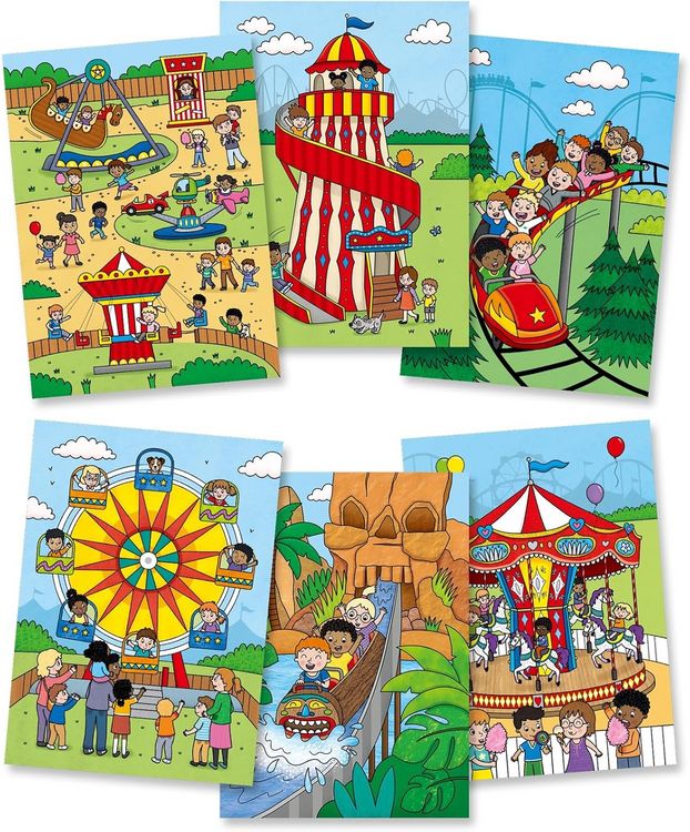 Produktbild: Jumbo 1150400342 - Galt, Water Magic Theme Park inkl. Wasserstift, magisches Freizeitpark-Malblock