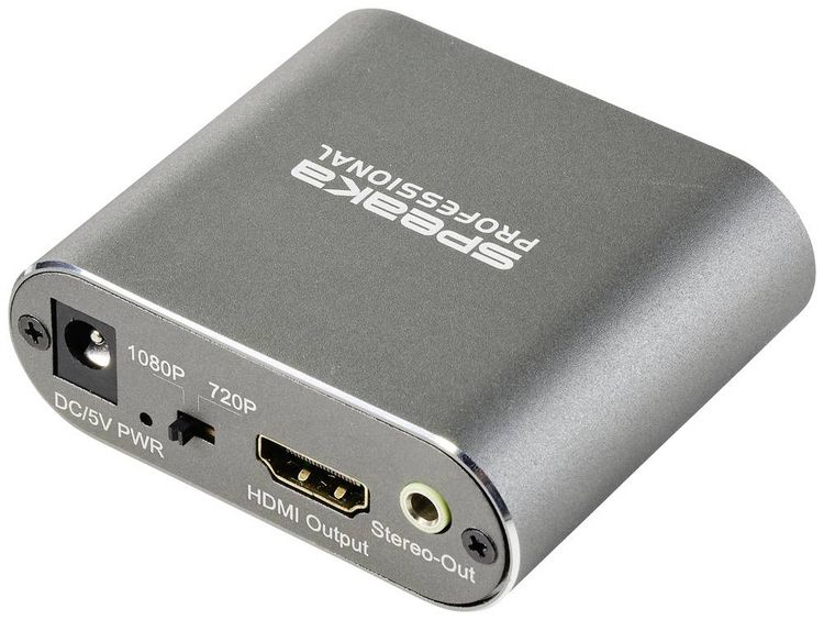 Produktbild: SpeaKa Professional TV, Monitor Konverter SP-SHC-200 [SCART - HDMI] 1920 x 1080 Pixel