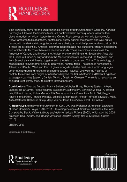 Produktbild: The Routledge Handbook of International Beat Literature