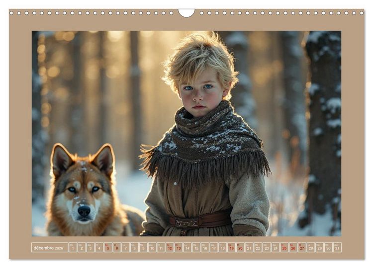 Produktbild: Petits Vikings (Calendrier mural 2026 DIN A3 vertical), CALVENDO calendrier mensuel