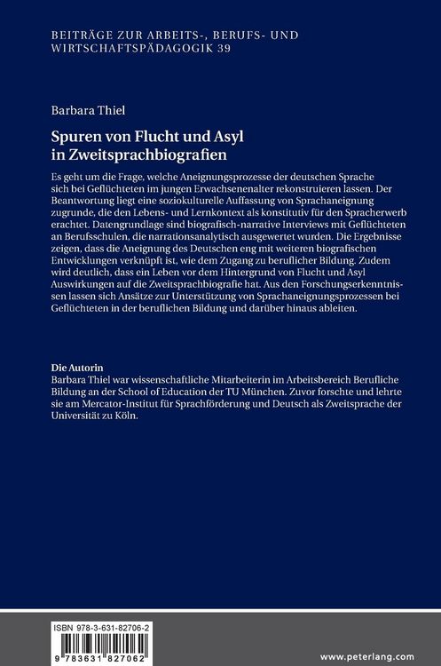 Produktbild: Spuren von Flucht und Asyl in Zweitsprachbiografien