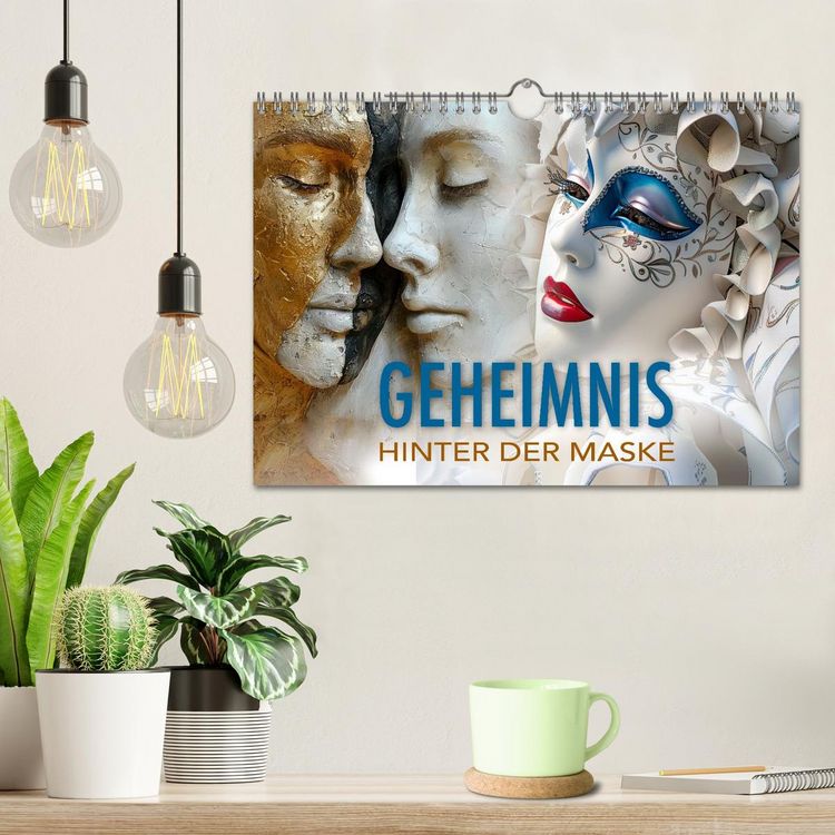 Produktbild: Geheimnis hinter der Maske (Wandkalender 2027 DIN A4 quer), CALVENDO Monatskalender