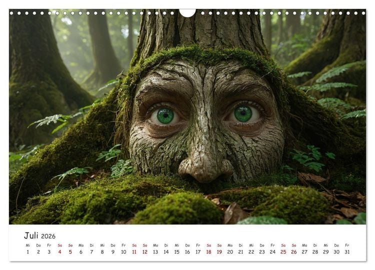 Produktbild: Keltische Legenden - Die kleinen Wesen der Natur (Wandkalender 2026 DIN A3 quer), CALVENDO Monatskalender