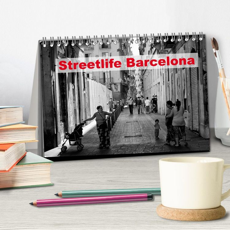 Produktbild: Streetlife Barcelona (Tischkalender 2026 DIN A5 quer), CALVENDO Monatskalender