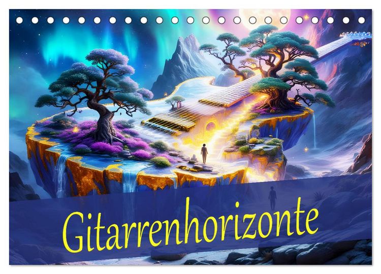 Produktbild: Gitarrenhorizonte (Tischkalender 2026 DIN A5 quer), CALVENDO Monatskalender