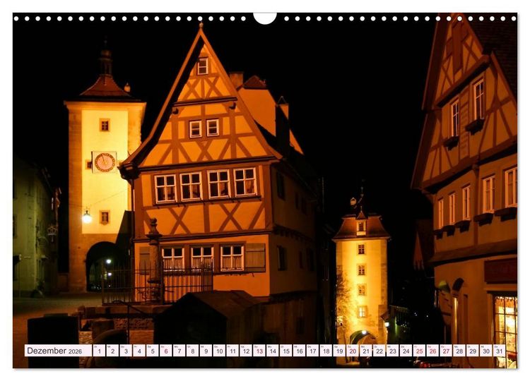 Produktbild: Romantisches Rothenburg ob der Tauber (Wandkalender 2026 DIN A3 quer), CALVENDO Monatskalender