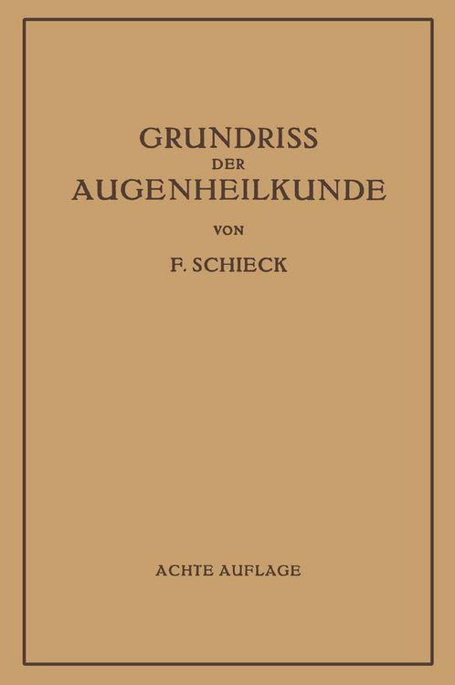 Produktbild: Grundriss der Augenheilkunde f&uuml;r Studierende