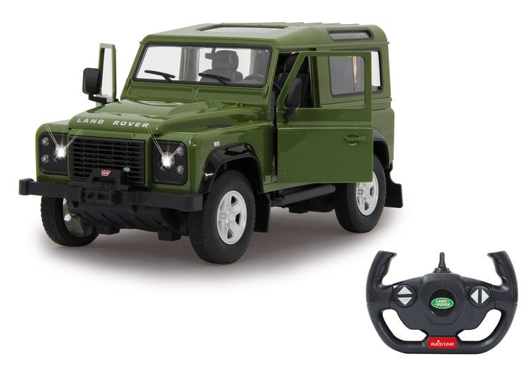 Produktbild: Jamara Land Rover Defender 1:14 gr&uuml;n T&uuml;r manuell 40MHz