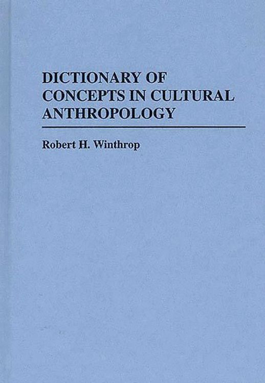 Produktbild: Dictionary of Concepts in Cultural Anthropology