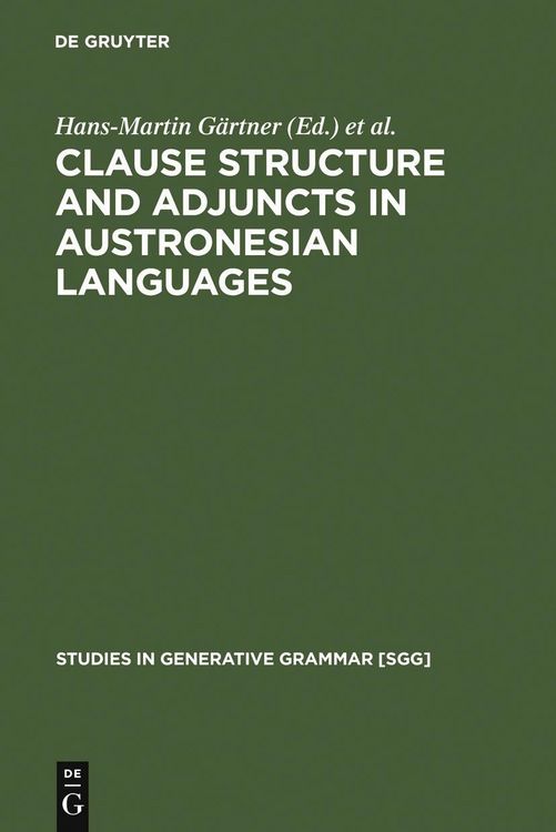 Produktbild: Clause Structure and Adjuncts in Austronesian Languages