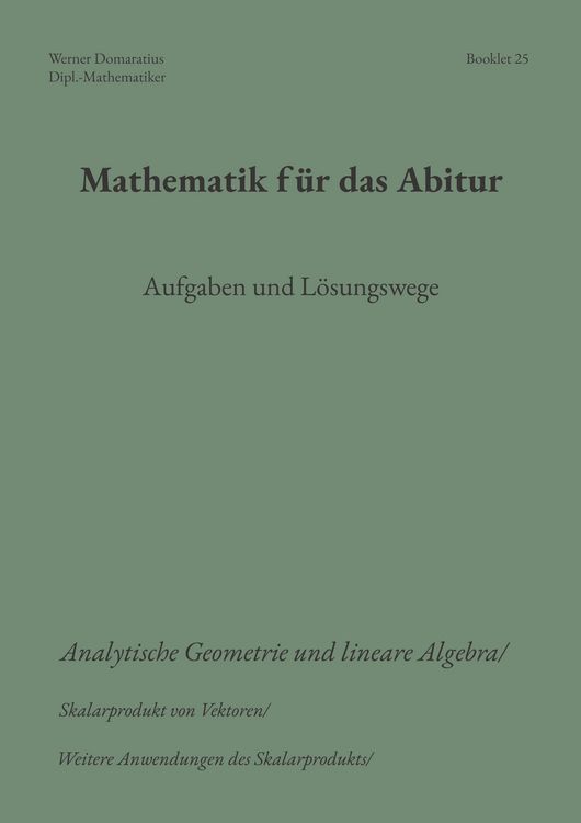 Produktbild: Mathematik f&uuml;r das Abitur