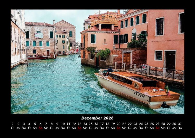 Produktbild: Venedig 2026 Fotokalender DIN A3