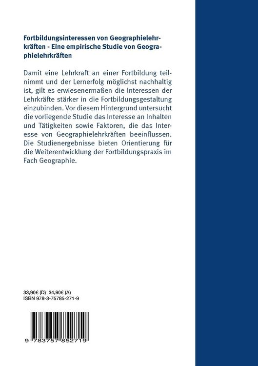 Produktbild: Fortbildungsinteressen von Geographielehrkr&auml;ften