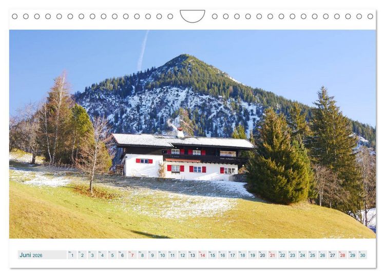 Produktbild: Oberstdorf. Atemberaubende Ansichten aus den Allg&auml;uer Alpen (Wandkalender 2026 DIN A4 quer), CALVENDO Monatskalender