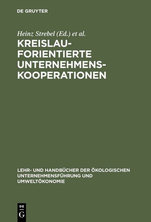 Produktbild: Kreislauforientierte Unternehmenskooperationen