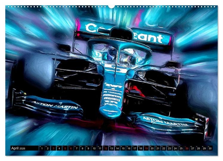 Produktbild: Deutsche in der Formel 1 (hochwertiger Premium Wandkalender 2026 DIN A2 quer), Kunstdruck in Hochglanz