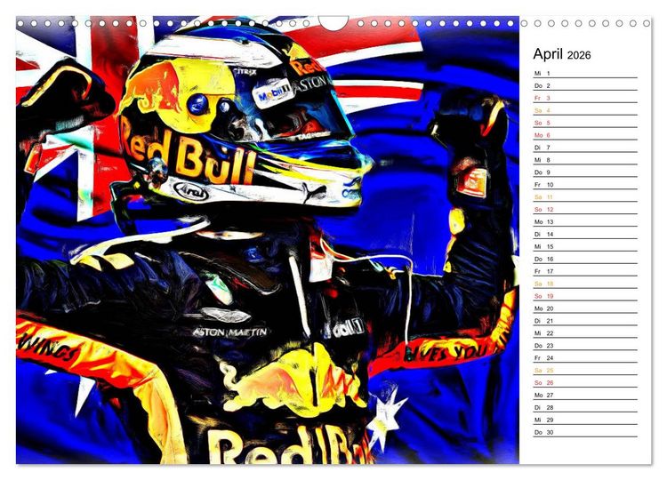 Produktbild: Cockpit, Helm und Halo (Wandkalender 2026 DIN A3 quer), CALVENDO Monatskalender