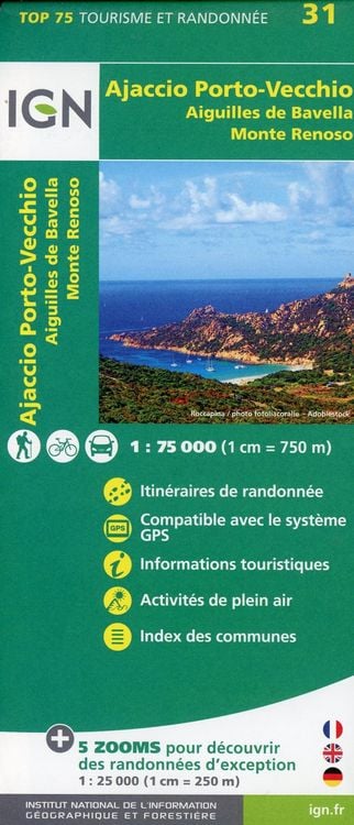 Produktbild: Ajaccio Porto-Vecchio 1:75000
