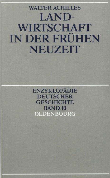 Produktbild: Landwirtschaft in der Fr&uuml;hen Neuzeit
