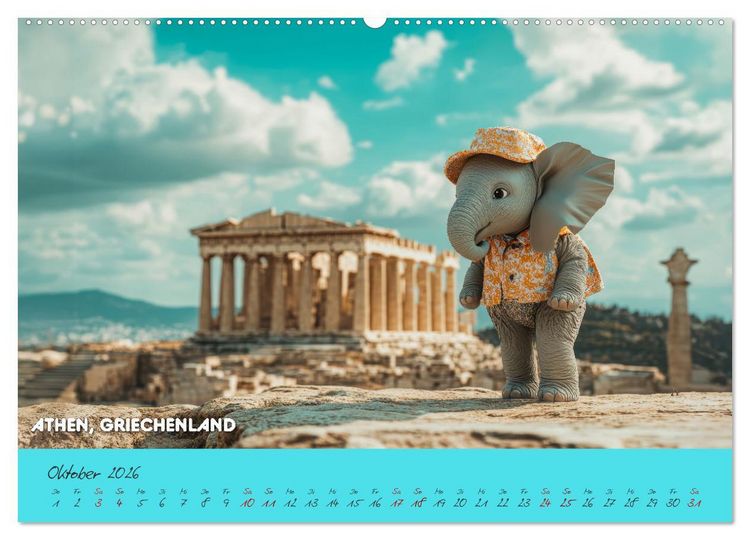 Produktbild: Die Mikrofanten auf Europareise (hochwertiger Premium Wandkalender 2026 DIN A2 quer), Kunstdruck in Hochglanz