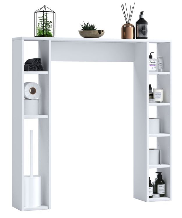 Produktbild: Holz Wandregal &Uuml;berbau WC Bad Regal Tinol M