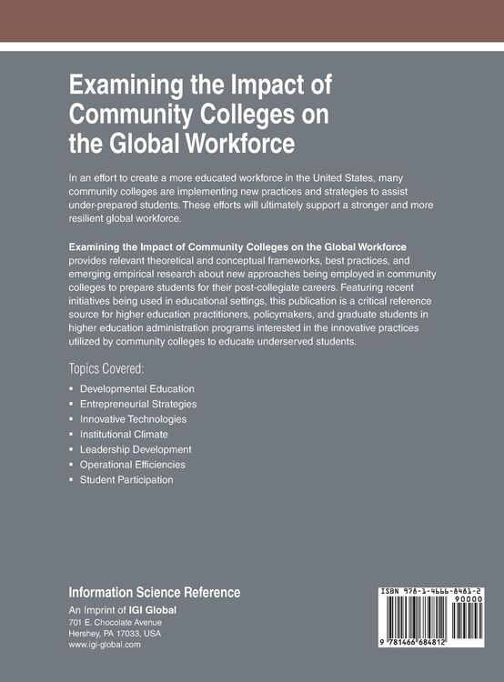 Produktbild: Examining the Impact of Community Colleges on the Global Workforce