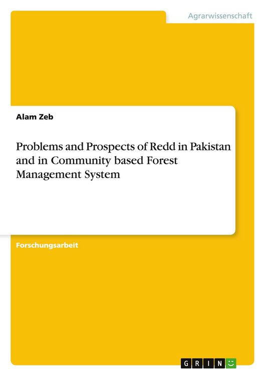 Produktbild: Problems and Prospects of Redd in Pakistan and in Community based Forest Management System
