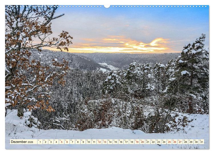 Produktbild: Naturpark Obere Donau (hochwertiger Premium Wandkalender 2026 DIN A2 quer), Kunstdruck in Hochglanz
