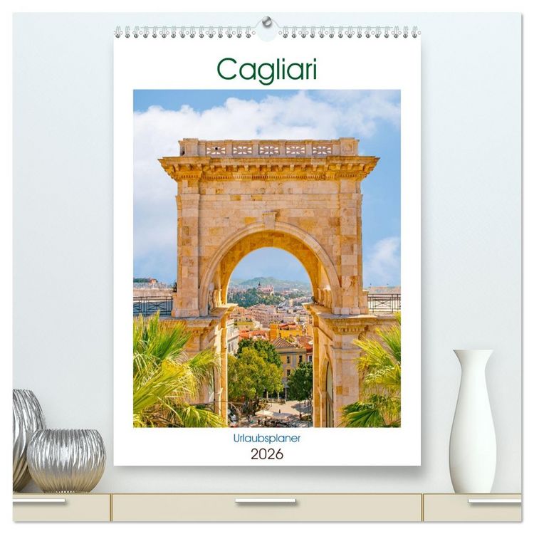 Produktbild: Cagliari - Urlaubsplaner (hochwertiger Premium Wandkalender 2026 DIN A2 hoch), Kunstdruck in Hochglanz