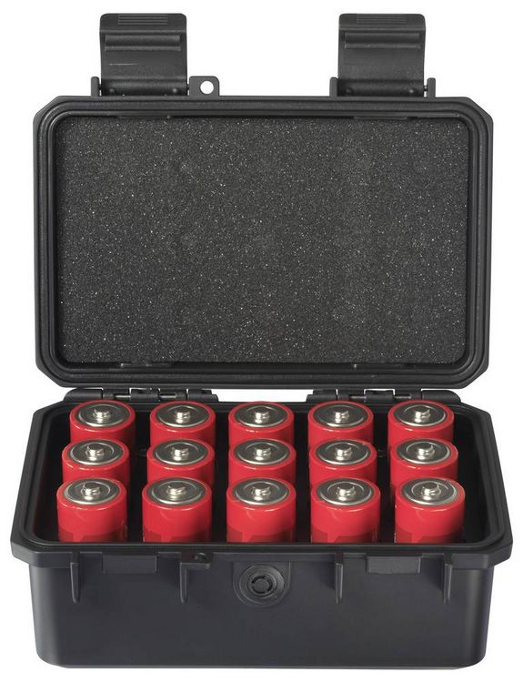 Produktbild: VOLTCRAFT Outdoor Akku-/Batteriekoffer 15x Baby (C) (L x B x H) 18 x 13.5 x 7.5cm