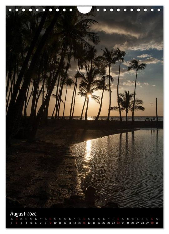 Produktbild: Hawaiian Sunsets (Wandkalender 2026 DIN A4 hoch), CALVENDO Monatskalender