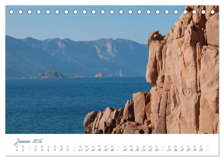 Produktbild: Sardinien (Tischkalender 2026 DIN A5 quer), CALVENDO Monatskalender
