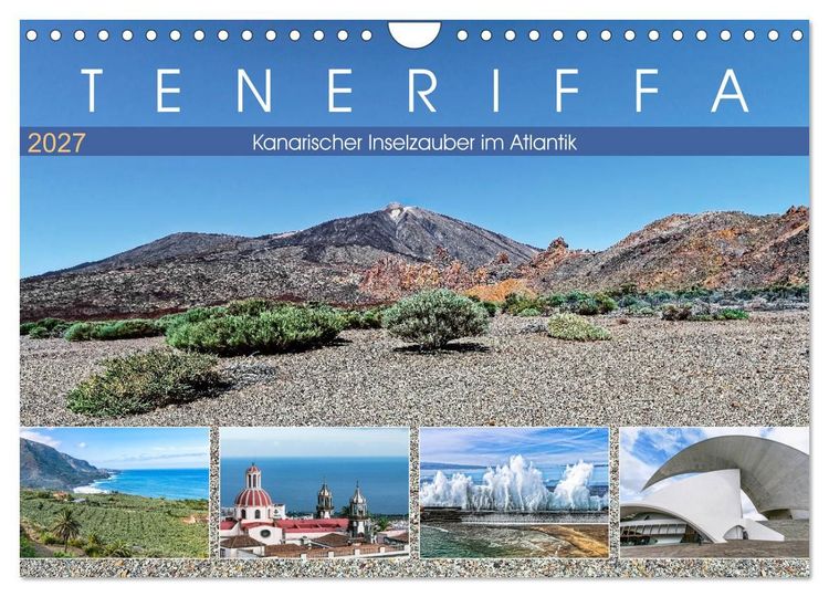 Produktbild: TENERIFFA Kanarischer Inselzauber im Atlantik (Wandkalender 2027 DIN A4 quer), CALVENDO Monatskalender