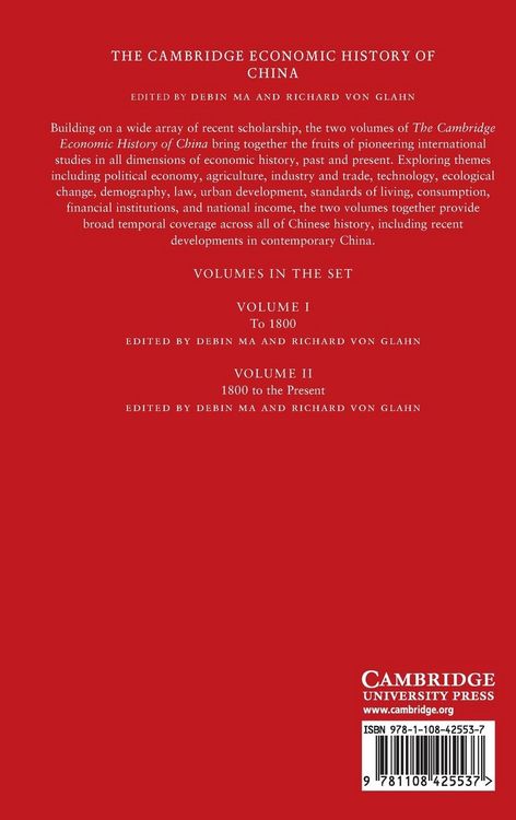 Produktbild: The Cambridge Economic History of China