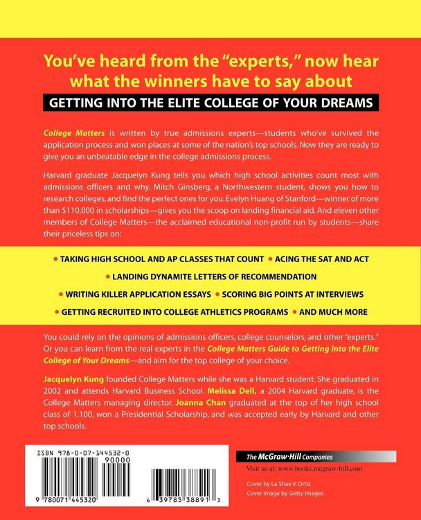 Produktbild: College Matters Guide to Getting Into the Elite College of Your Dreams
