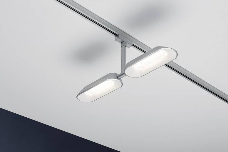 Produktbild: Paulmann Dipper Hochvolt-Schienensystem-Leuchte URail LED fest eingebaut 16 W LED Chrom (matt), Wei&szlig;