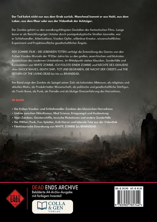 Produktbild: Der Zombie-Film &ndash; Die lebenden Toten (Dead Ends A4-Archivband)