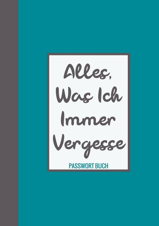 Produktbild: Passwort Buch - Alles, was ich immer vergesse