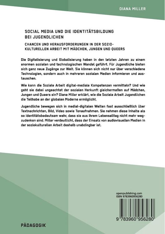 Produktbild: Social Media und die Identit&auml;tsbildung bei Jugendlichen. Chancen und Herausforderungen in der soziokulturellen Arbeit mit M&auml;dchen, Jungen und Queers