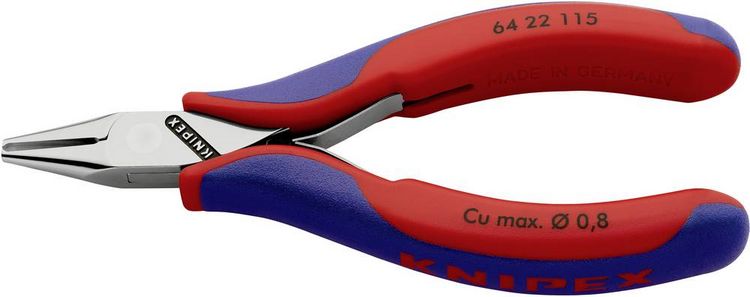 Produktbild: Knipex 64 22 115 Elektronik- u. Feinmechanik Vornschneider mit Facette 115mm
