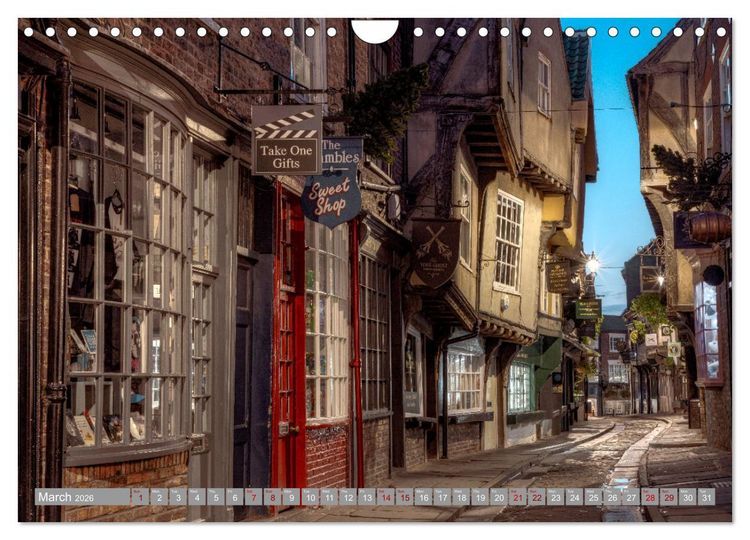 Produktbild: Yorkshire - Romantic between dales and coast (Wall Calendar 2026 DIN A4 landscape), CALVENDO 12 Month Wall Calendar