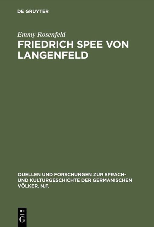 Produktbild: Friedrich Spee von Langenfeld
