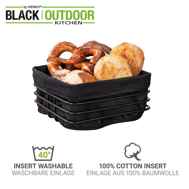 Brotkorb Premium Mod. Square, mit herausnehmbarer, waschbarer Baumwolleinlage kaufen