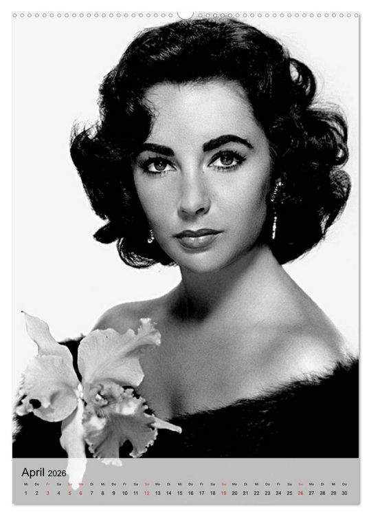 Produktbild: Elizabeth Taylor (hochwertiger Premium Wandkalender 2026 DIN A2 hoch), Kunstdruck in Hochglanz