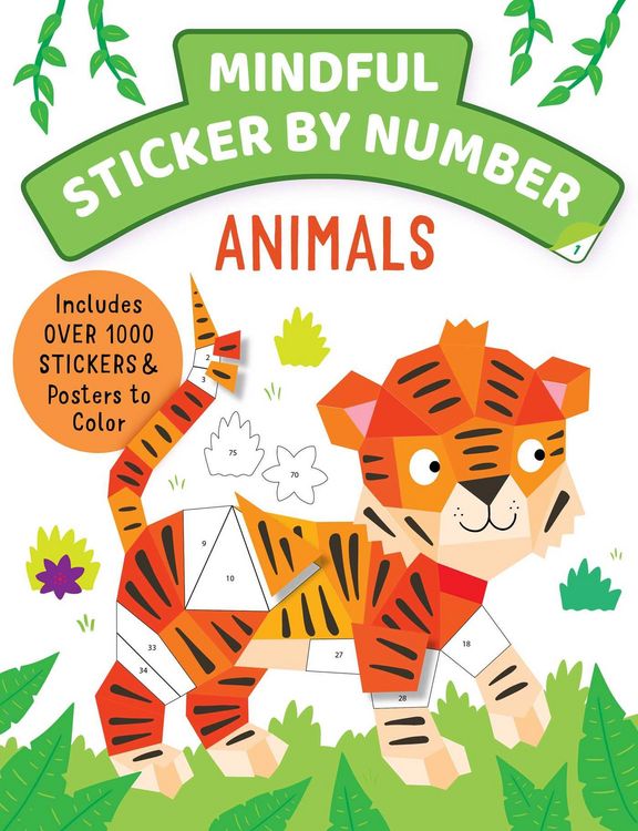 Produktbild: Mindful Sticker by Number: Animals