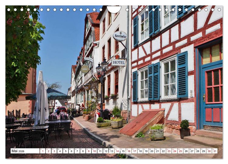 Produktbild: Barbarossastadt Gelnhausen vom Frankfurter Taxifahrer Petrus Bodenstaff (Wandkalender 2026 DIN A4 quer), CALVENDO Monatskalender