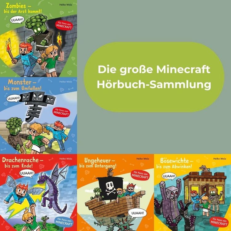 Produktbild: Minecraft : Die große Minecraft Hörbuch-Sammlung (Nur bei uns!)