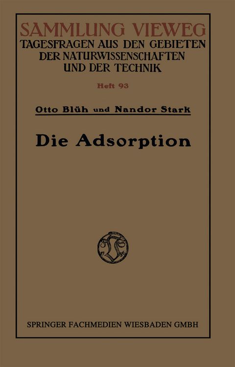 Produktbild: Die Adsorption
